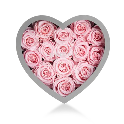 Custom Valentine Flower Gift Heart Box with Window