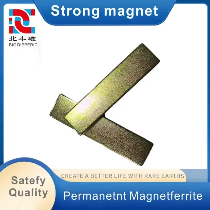 38H Golden Rare Earth Rectangle Magnet