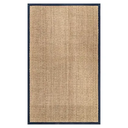 Natural seagrass kitchen rugs and mats