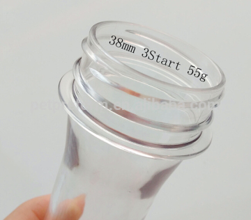 38mm Plastic Preform for Water Bottle, 2L 65g 75g Plastic Bottle Preform with Handle and Cap