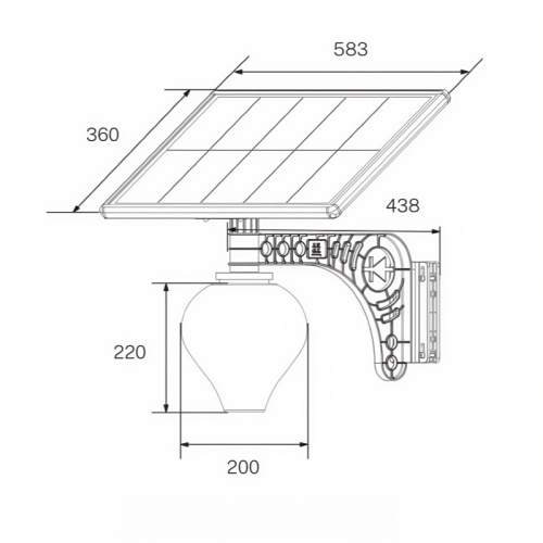 Eco-Friendly Solar Garden Light for Outdoor Use