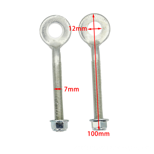 1 Pair of 12mm Motorcycle Chain Wheel Axle Tensioner Adjusters for 110cc-150cc Quad, Trail, Pit, Dirt Bike, and ATV