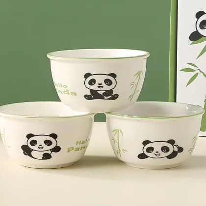 Wholesale Panda Tableware Set - 6 Bowls Porcelain Kitchenware Gift for Weddings