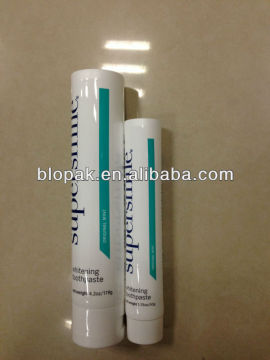 50ml 100ml 125ml toothpaste plastic tube