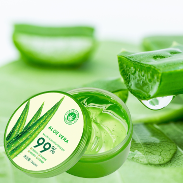 Yüz için% 100 saf doğal organik nemlendirici aloe vera jel