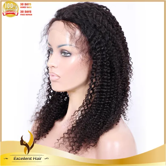 Alibaba express peruvian kinky curly hair wholesale cheap human hair full lace wig