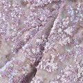 Knit Hot Foil Print Embroidery Sequin Velvet Fabric