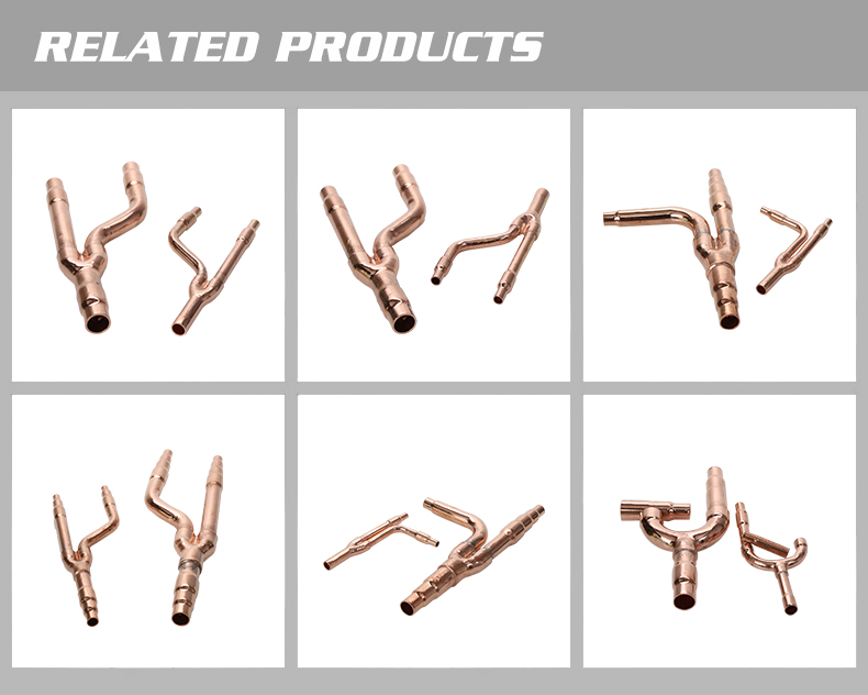 Simbol Refnet Hengshi Copper Refnet Branch Piping Kit For Air Conditioning Joints And ...