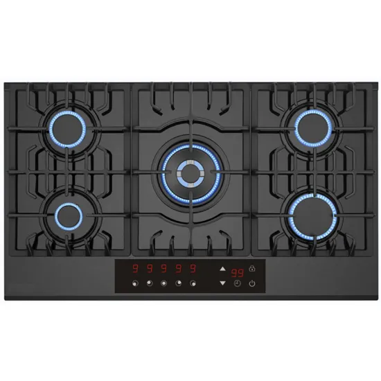 4 Burner Gas Stove with Mechanical Timer for Cooktop and Oven