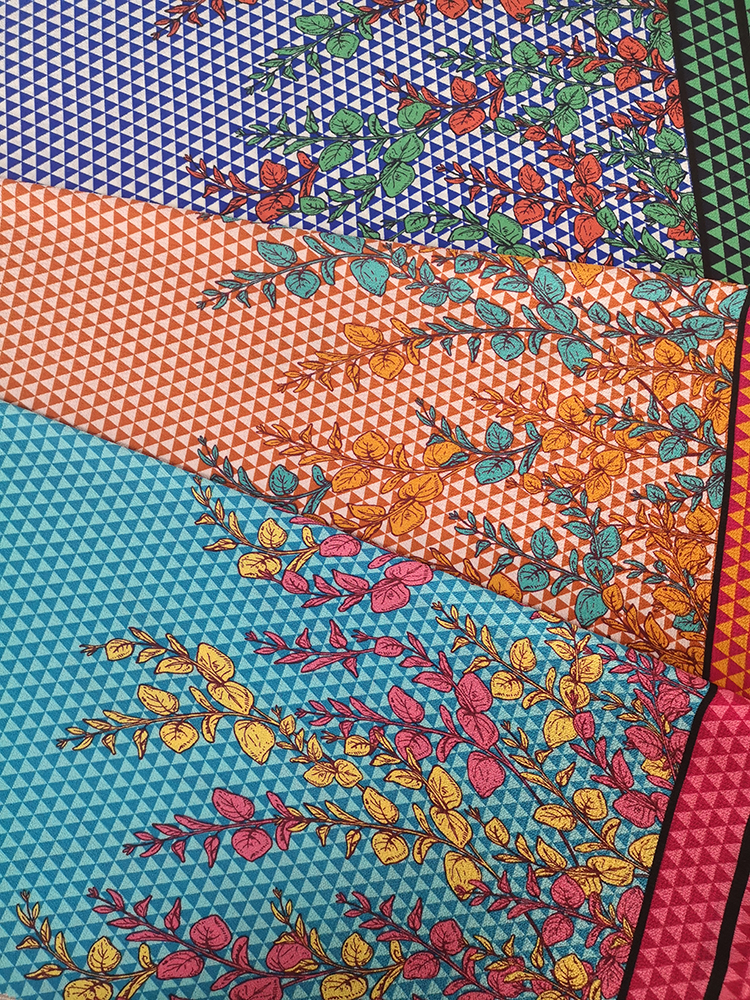 Tissu d&#39;impression en crêpe avec bulles de polyester