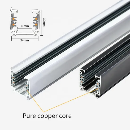 Extruded Aluminum Track Rail for Shop Ceiling Lighting (1M-3M, Four Wire Three Phase)
