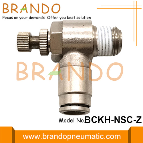 Push-in Pneumatic Air Flow Speed ​​Control Valve