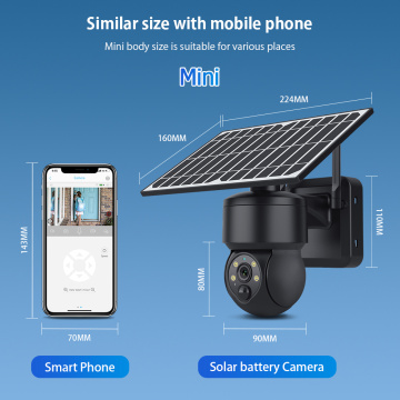 Câmera de segurança de bateria solar 3MP