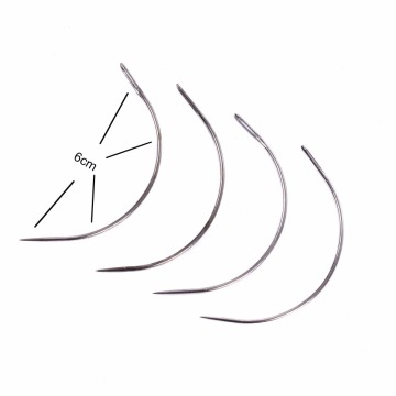 AliLeader Wholesale C Type Needle Curved Needles Salon Styling Tools Not Rusty Weaving Hair Extension Needles