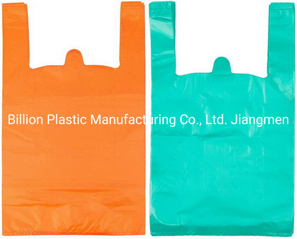 Plastic Grocery Retail Carry out Bags T-Shirt Bag