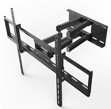 VESA600 NPF600DL大きなカンチレバーLCDテレビラックブラケットダブルアームスイベルと傾き