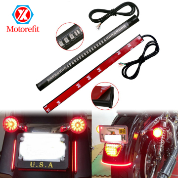 Dual Color LED Motorcycle Light Bar Strip - Tail Turn Signal Brake Lamp