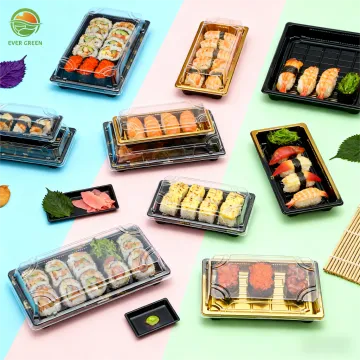 Disposable Sushi Box Clear Lid Takeaway Container