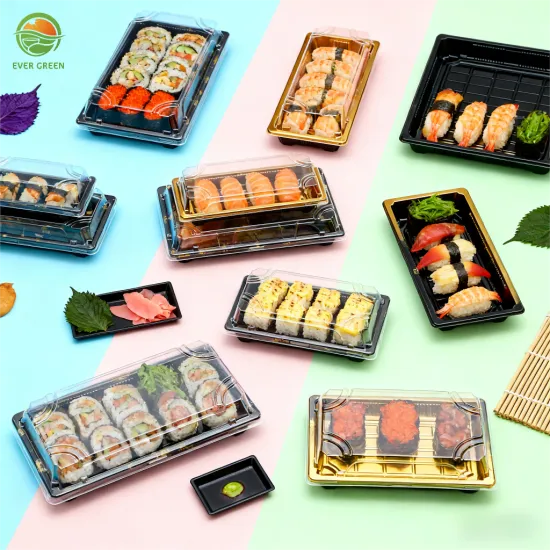 Disposable Sushi Box Clear Lid Takeaway Container