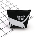 Cartoon cat style silicon cion purse