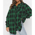 Womens Button Down Flanellhemden