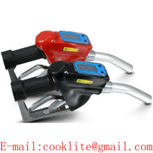 Metered Aluminum Diesel Gasoline Oil Filling Delivery Nozzle with Electronic Flow Meter for Fuel Dispenser