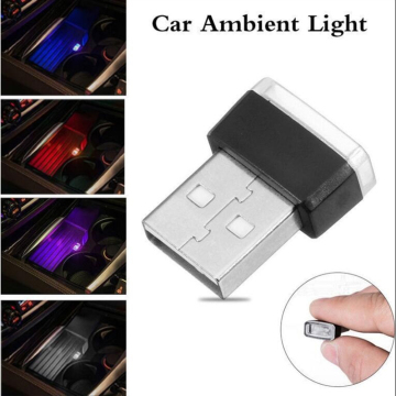 PC Mini Wireless LED Car Light Auto Interior USB Atmosphere Light Plug and Play Decor Lamp Emergency Lighting Auto Products