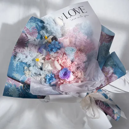 Festival Gift: Preserved Dried Flower Bouquet Handmade Flower Bouquet