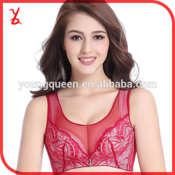 YN74 2016 New sexy lingerie lace no rims bra adjustable bra