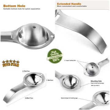 Stainless Steel Egg Seperator Filter Cooking Tool
