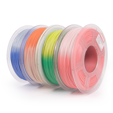 Multi-Color Biodegradable PLA Filament for Heat Reaction and Temperature Change in 3D Printing