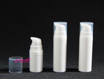 White airless pump bottle