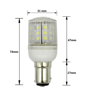 12V-24V 4W BA15d BAY15d LED Boat Marine Navigation Lamp - White 6000K