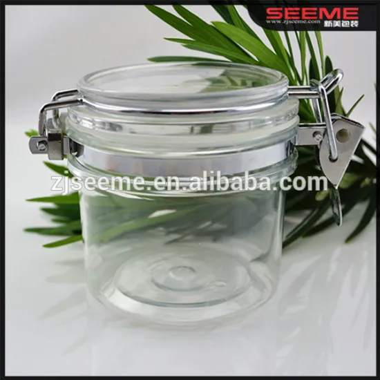 seal pot container bath salt pet jars plastic seal can