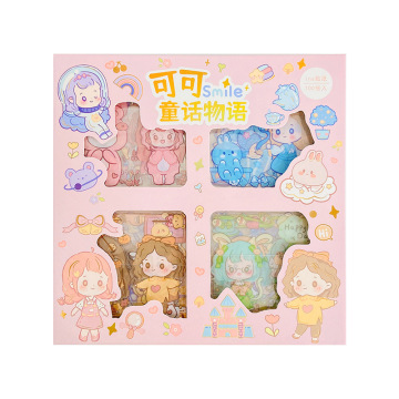 Korean Cartoon Girl Kawaii Stickers for School Stationery (100 Sheets)