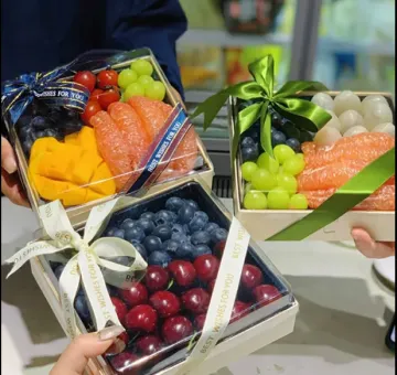 Biodegradable Food grade wood fruit Packaging Boxes