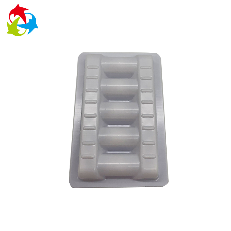 Insert white compartment plastic vials trays