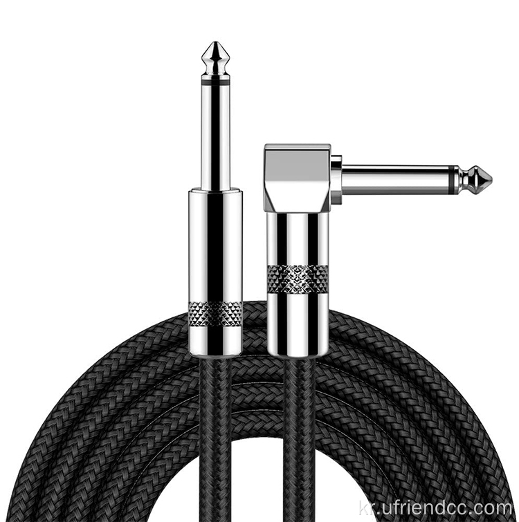 스트레이트 전기 음악 악기 기타 케이블
