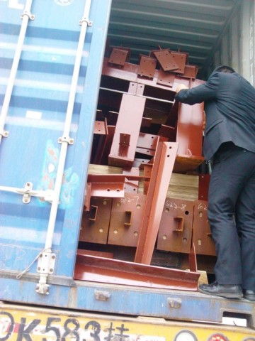 steel structure loading export