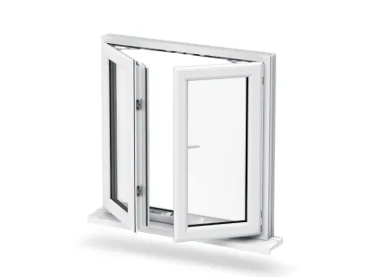 French Vinyl Casement House PVC Windows for House