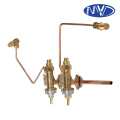 Dual-Outlet Brass Gas Valve Kit
