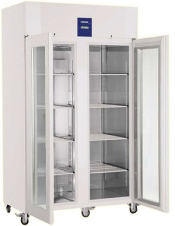 LKPv 1422 Heavy-duty Double-door Glass Doors Lab Refrigerator