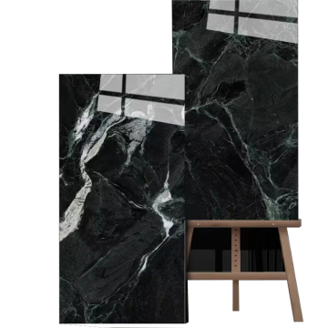 Black Marble Bathroom Wall Tile - Large Size 1000x2000 mm