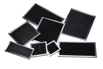 Replacement activated carbon filter for cooker hood