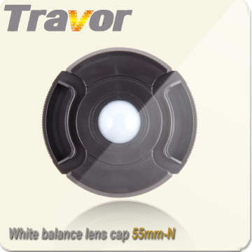 Camera White Balance Center Pinch 55mm Lens Cap for Nikon