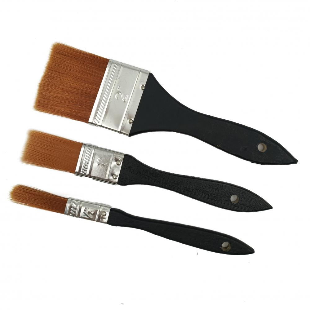 3Pcs Nylon Hair Paint Brushes Set