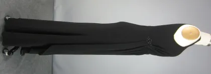 Chiffon Halter Dress Black Red Carpet Dress