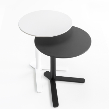 Minimalist Modern Iron Frame White Square Coffee Table