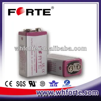 Lisocl2 ER9V 9V Lithium Battery with 1200 mAh capacity