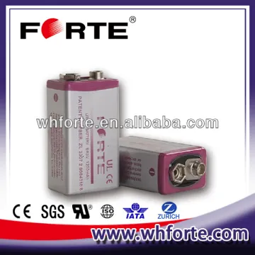 Lisocl2 ER9V 9V Lithium Battery with 1200 mAh capacity